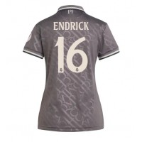 Camisa de Futebol Real Madrid Endrick #16 Equipamento Alternativo Mulheres 2024-25 Manga Curta